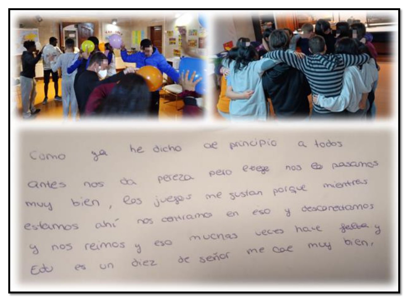 Actividades en el Centro de Menores con Adolescentes