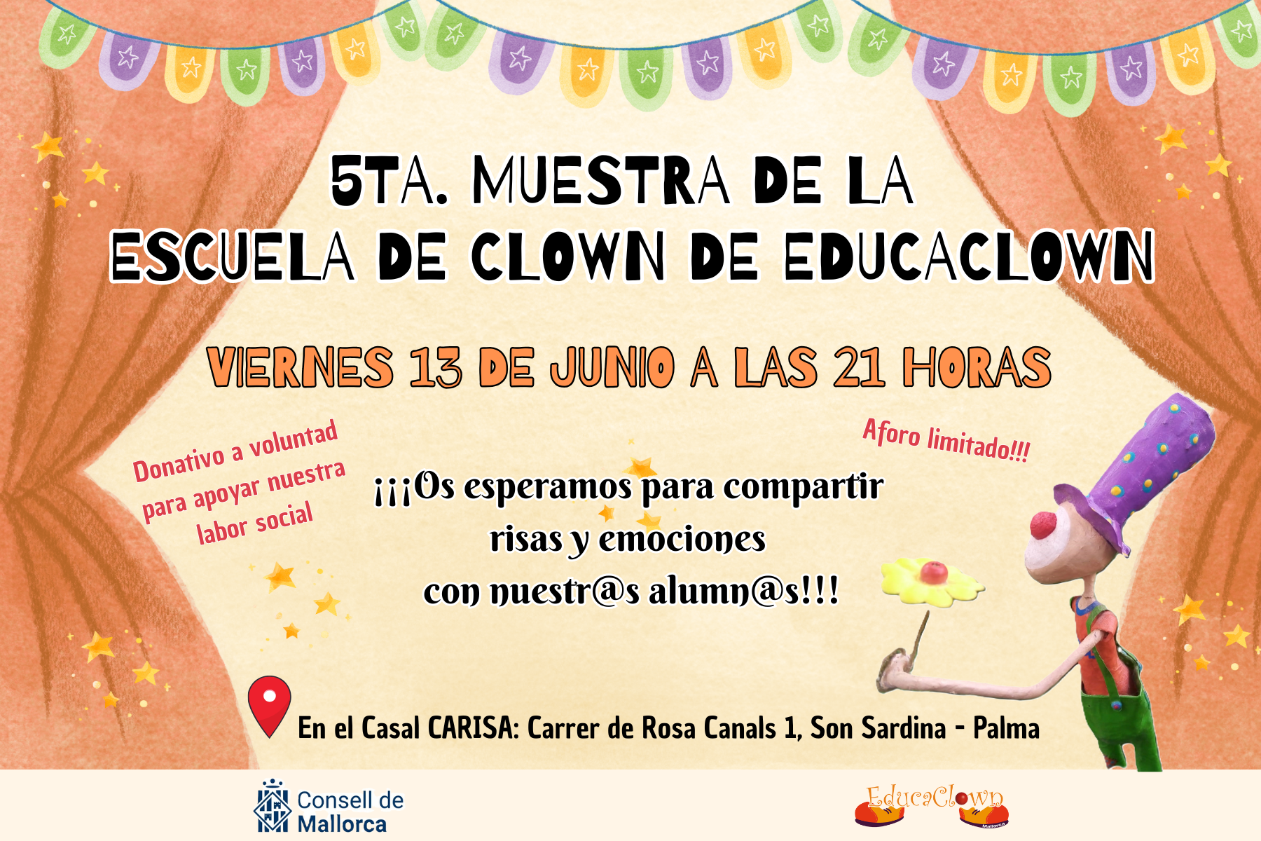 Escuela de Clown de Educaclown – Muestra abierta de fin de año!!!